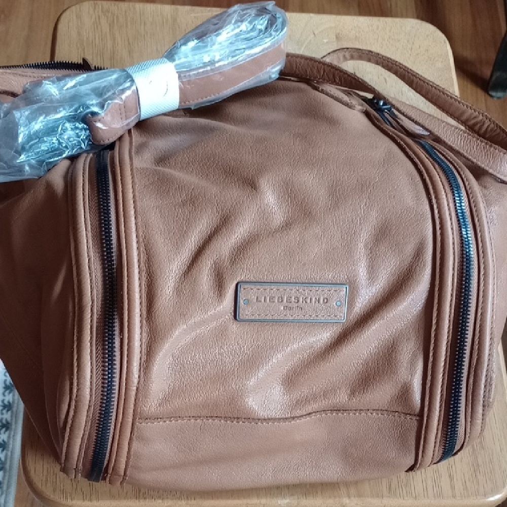 Liebeskind Brown Leather Duffel Bag